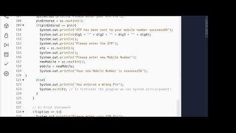 Simple ATM Machine in Java