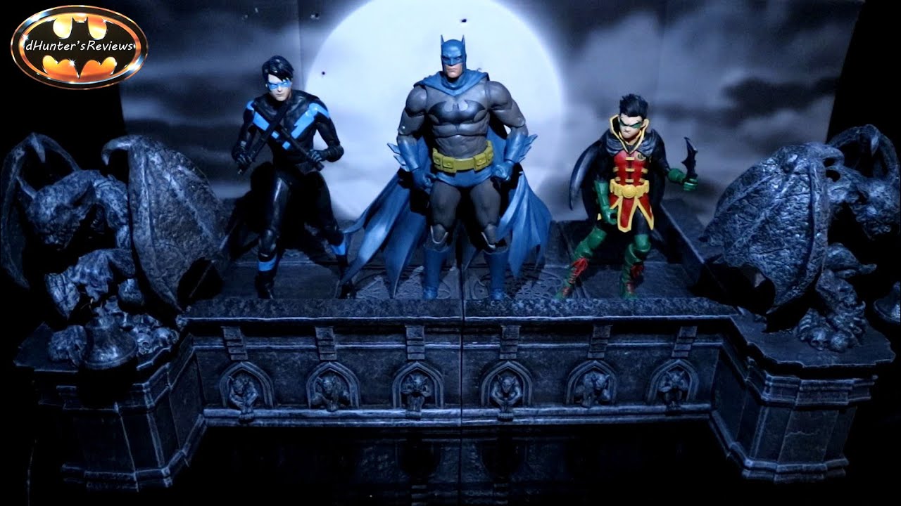 Toys Nest Rooftop Gargoyles 1:12 Diorama City Of Shadows