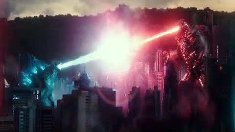 (Godzilla vs Mechagodzilla atomic breath duel) Godzilla vs Kong  2021