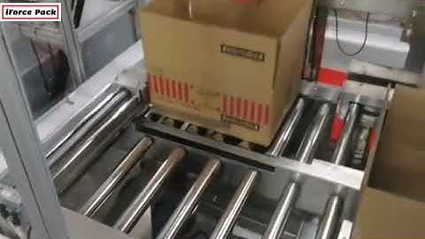 Automatic carton box erecting forming feeding robot hand cartoning machine with box sealer