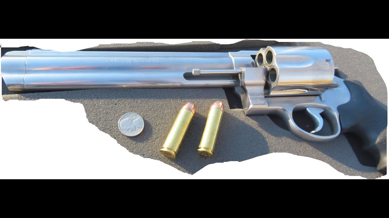 S & W 500 vs AR500 8 inch gong at 50 feet