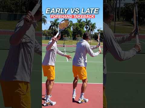 Forehand Preparation Should be Early & Continuous