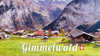 Gimmelwald, Switzerland - An amazing mountain village above the Lauterbrunnen Valley.