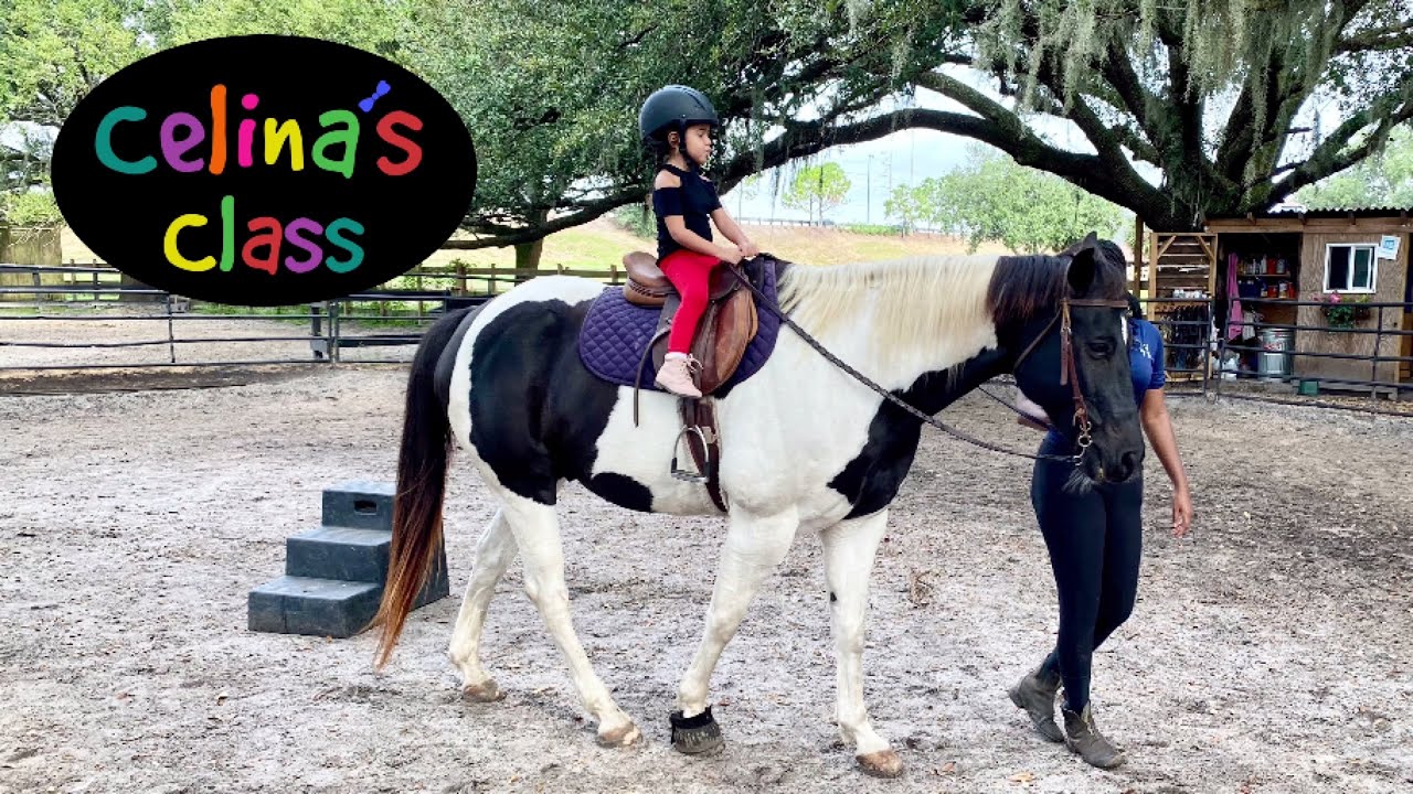Toddler Horseback Riding Lessons Celina’s Class YouTube