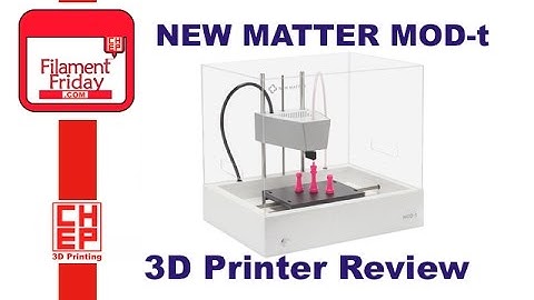 New Matter Mod-t 3D Printer Unboxing and Review with Complete How To Setup