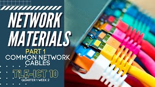 NETWORK DEVICES Part 1 COMMON NETWORK CABLES | TLE-ICT 10 VIDEO LESSON