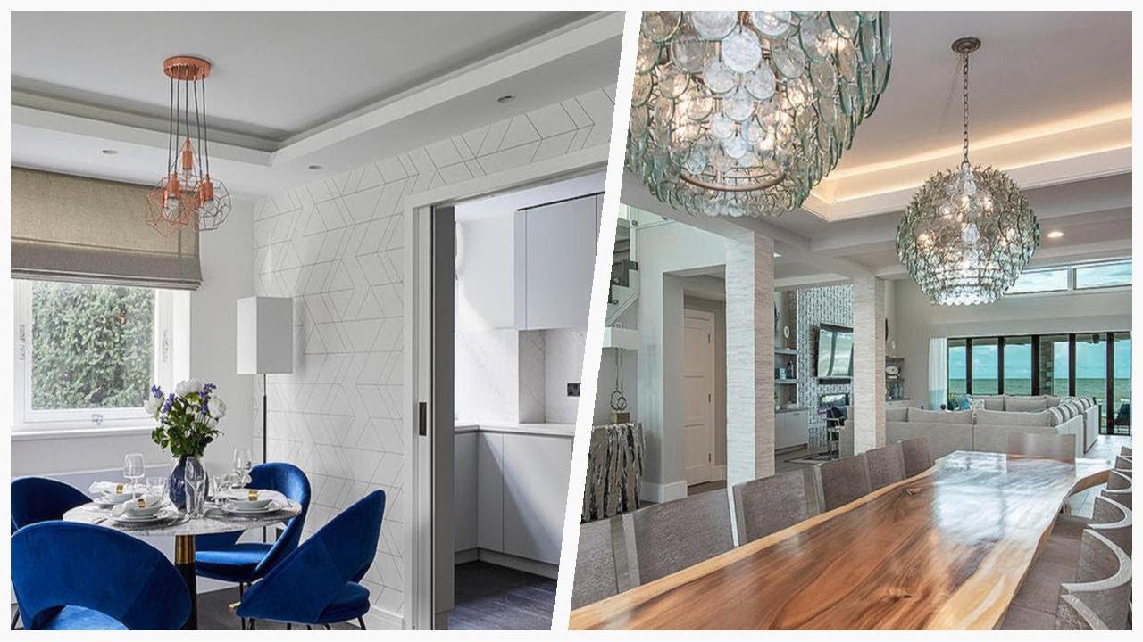 75 Gray Floor And Wallpaper Dining Room Design Ideas You'll Love 🌈