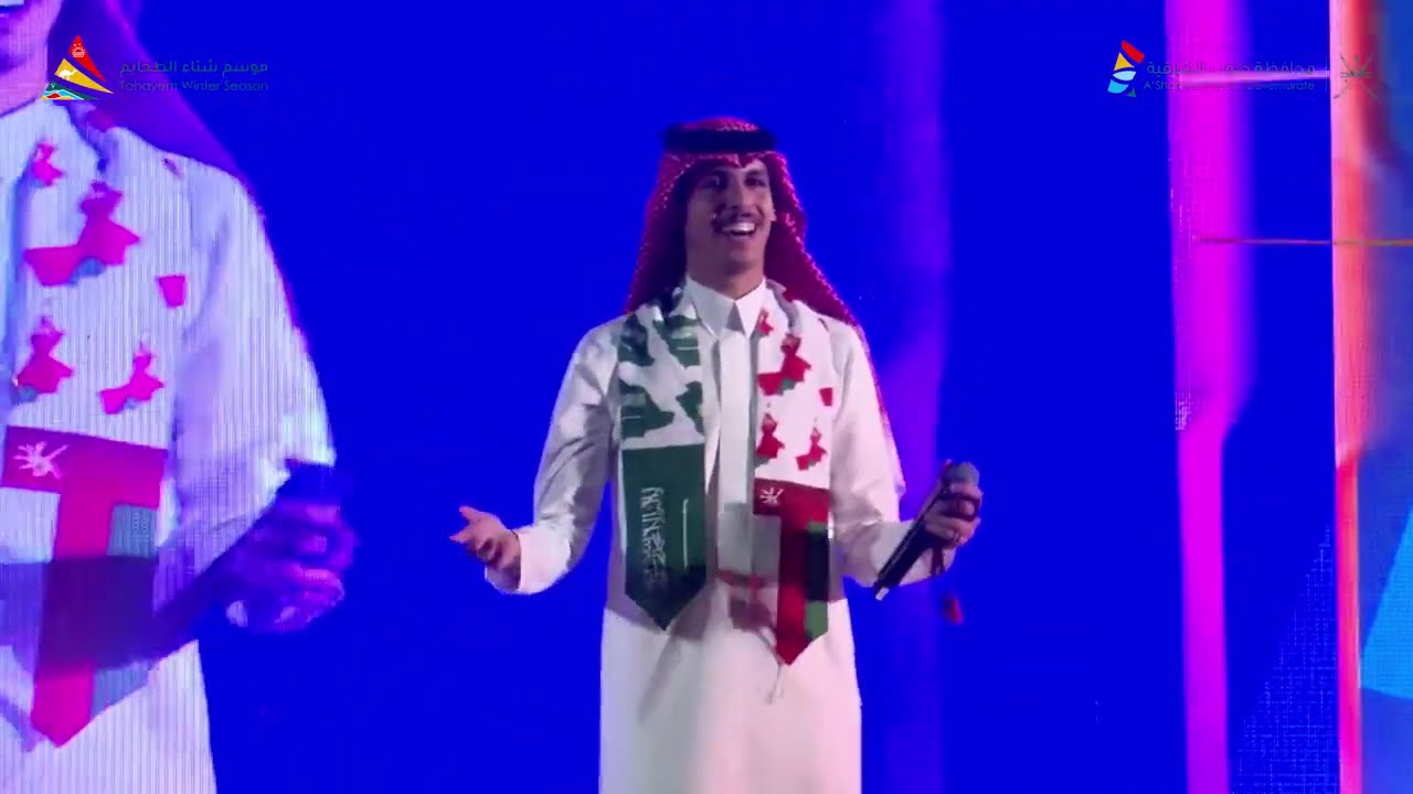 المنشد نادر الشراري في ليالي مسرح الرمال بميدان فعاليات شتاء الحائم - جعلان بني بو حسن