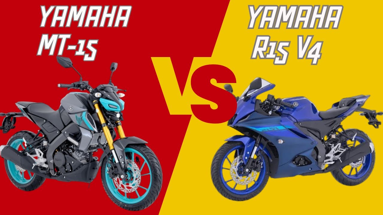 YAMAHA MT15 vs YAMAHA R15 V4 - Cual es mejor? - YouTube