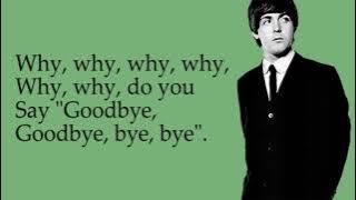 The Beatles   Hello, Goodbye Lyrics