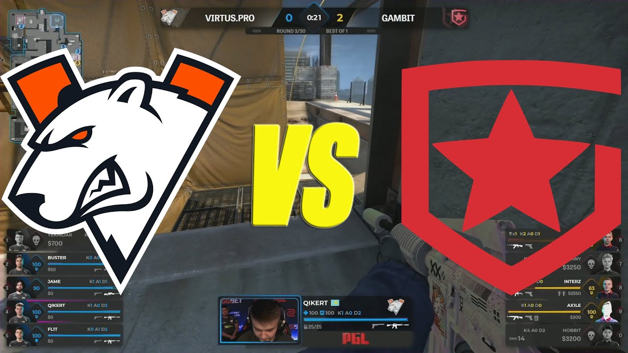 Gambit Esports vs Virtus.pro PGL Major Stockholm 2021 СНГ ДЕРБИ | CSGO