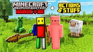 PASAMOS MINECRAFT BEDROCK HARDCORE + Actions & Stuff