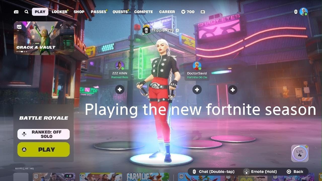 Playing the new fortnite season - YouTube