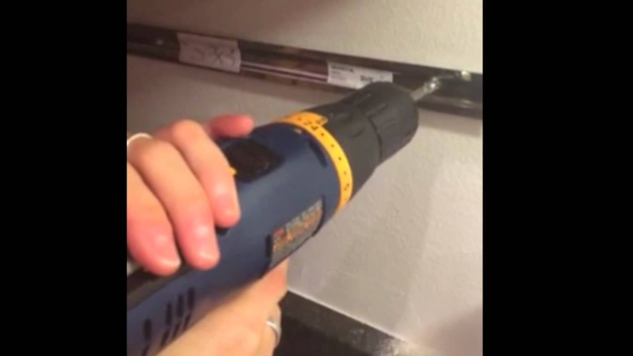 How to install a magnetic knife rack - YouTube