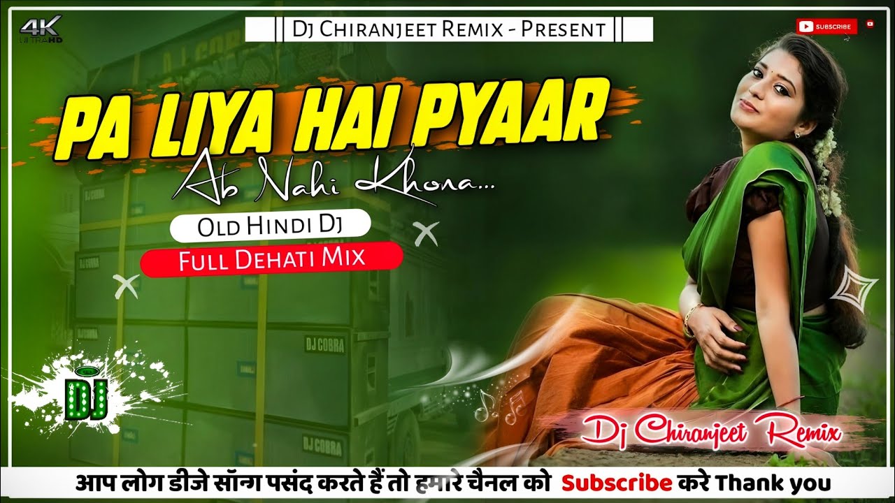Pa Liya Hai Pyaar Tera - Remix | Old Hindi Dj Song | Full Dehati Mix | Dj Chiranjeet Remix