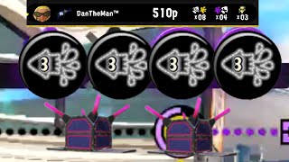 Splatoon 3 - Using Point Sensor to win on a quad ninja squid team in S+ rank!