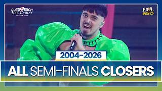 All Semi-Finals CLOSERS & Their Results (2004–2026) | EUROVISION SONG CONTEST 🎶😍 #esc