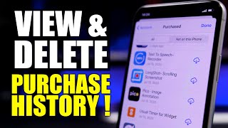 How To VIEW & DELETE iPhone / App Store Purchase History ! screenshot 3