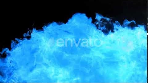 4K Hyper Realistic Blue Fire Flame Closeup | Motion Graphics - Envato elements