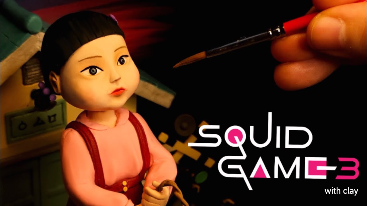 클레이로 줄넘기하는 영희 만들기🎀🚦오징어 게임 시즌3 | Squid Game3