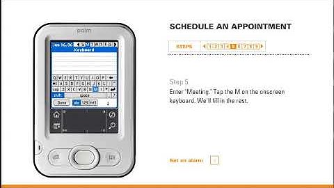 Palm Z22 Calendar Tutorial