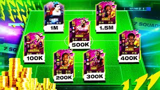 FIFA 22 SQUAD BUILDER 100K, 200K, 300K, 400K, 500K, 1M, 1.5M HYBRID SQUAD BUILDERS!