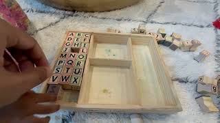 Trying to organize the Melissa Doug Wooden Alphabet Stamps - cant find letter K