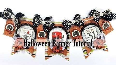 Day 6 of 13 Days of Halloween Vintage Banner Polly