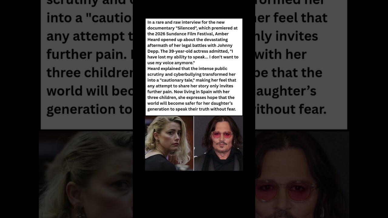 Amber Heard’s Rare 2026 Update: "I Have Lost My Voice" 🤐💔 