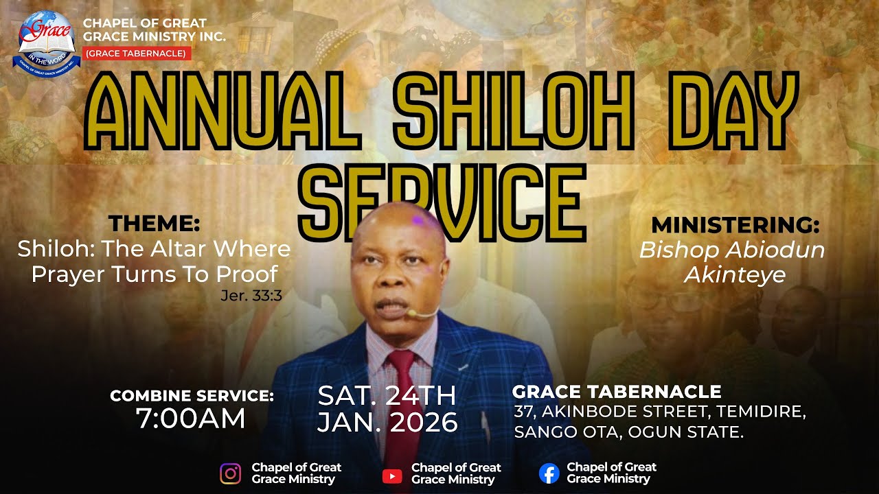SHILOH DAY 2026 : THE ALTAR WHERE PRAYERS TURN TO PROOF || GRACE FOR GRACE