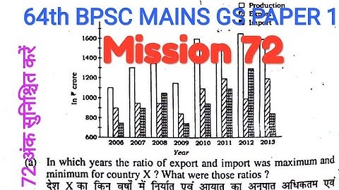 Mission 72 64th BPSC MAINS GS PAPER 1