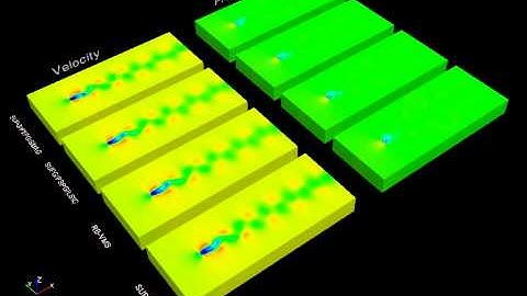 Vortex shedding around a circular cylinder at Re=100