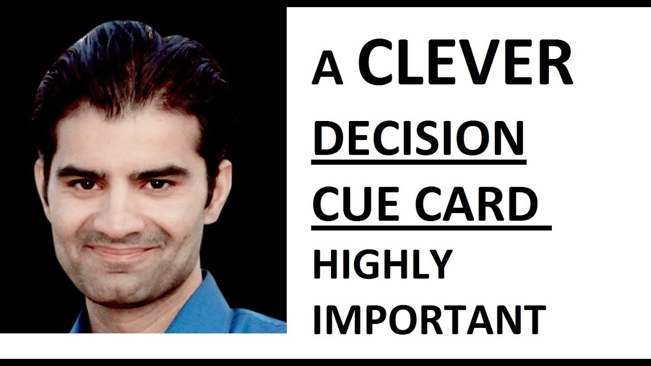 IELTS Speaking Part 2 || A clever decision IELTS Cue Card || IELTS With Deepak Kumar