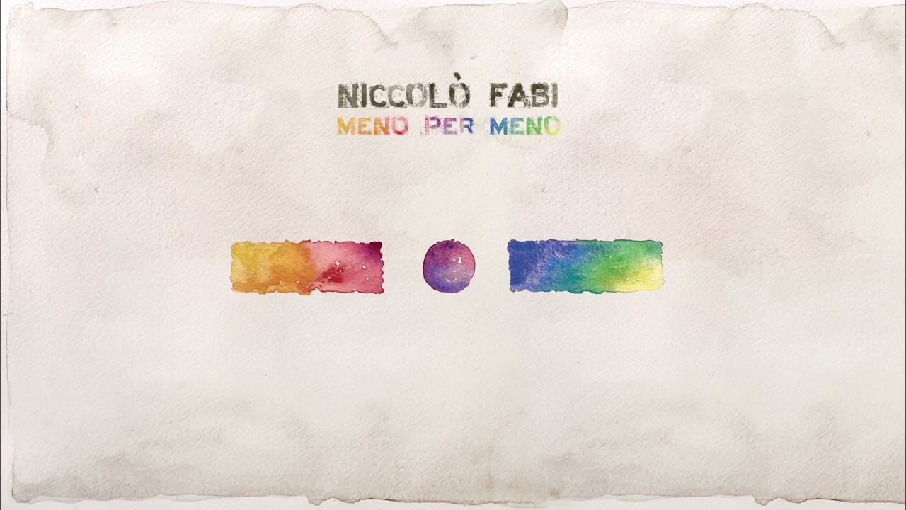 Niccolò Fabi - L'uomo che rimane al buio (Official Audio)