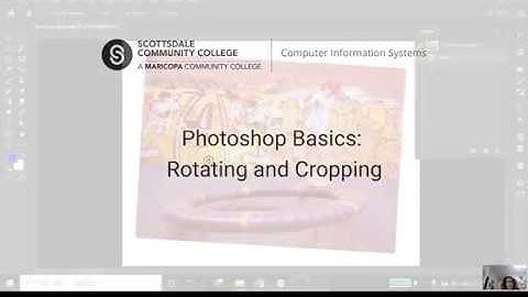 Adobe Photoshop Rotating and Cropping