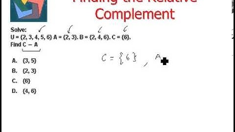 Finding the Relative Complement