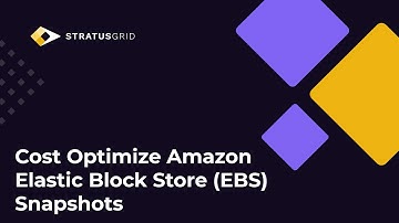 Cost Optimize Amazon EBS Snapshots | FinOps