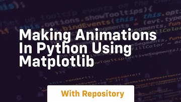 Making animations in python using matplotlib