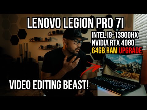 LENOVO LEGION 7i PRO - i9 13900HX - RTX 4080 - 64gb RAM Upgrade - Video Editing MONSTER LAPTOP