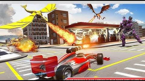 Formula Car Robot Transform Ep-3 | Rescue City Flying Dragon Robot Android GamePlay | By Game Crazy