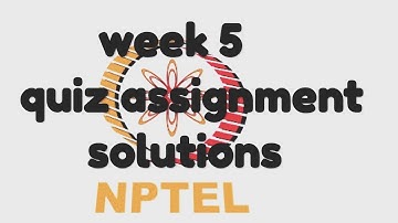 NPTEL |Joy of computing using Python| QUIZ SOLUTIONS WEEK 5|