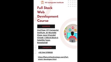 Full stack web development courses in Rawalpindi || web development institute in rawalpindi
