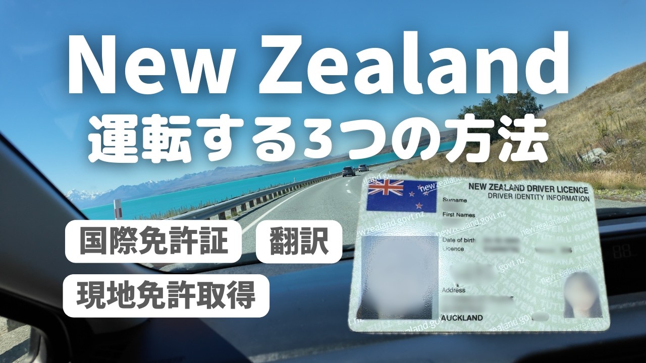 【完全ガイド】国際免許いらない？NZで運転する3つの方法｜現地免許がおすすめな理由【ワーホリ】