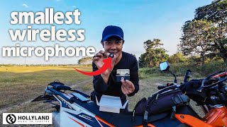 SMALLEST WIRELESS MICROPHONE WITH SUPERB AUDIO QUALITY | HOLLYLAND LARK M2
