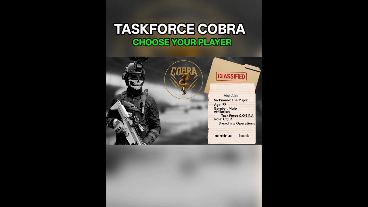 "Our Taskforce 💀🔥" - All Operators Bio And Player Selection Lobby Cosplay! 