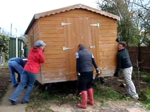 Shed moving - YouTube