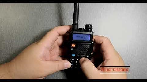 Baofeng UV-5R S-Code Signal Code