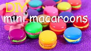 DIY Miniature Macarons ~ No polymer clay baking