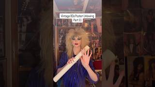Vintage 80s Poster Unboxing #80srock #ratt #rocknroll #80saesthetic #genx #80s #hairmetal #80smusic