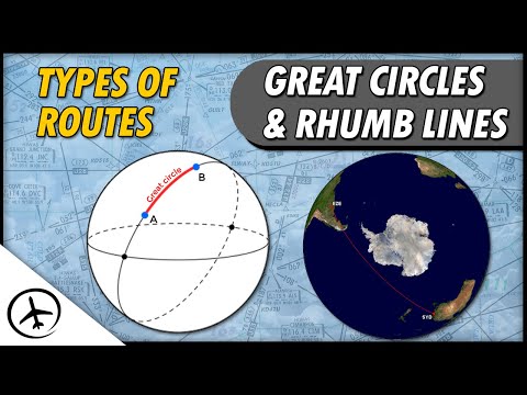 Great Circles and Rhumb Lines - Types of Routes